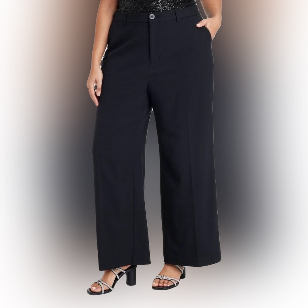 Women's High-Rise Wide Leg Trousers